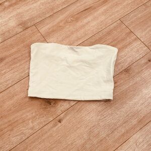 Susana Monaco Cream Strapless Tube Top